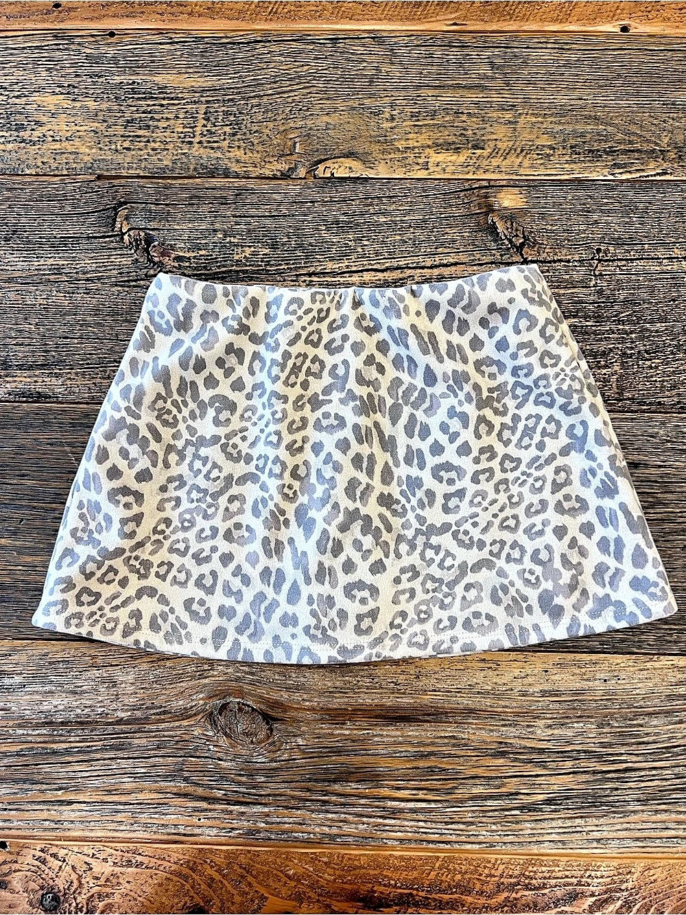Leopard Print Mini Skirt Size Medium